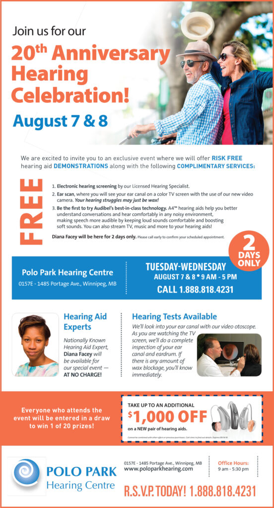 Free Hearing Clinic Winnipeg MB Aug 2018