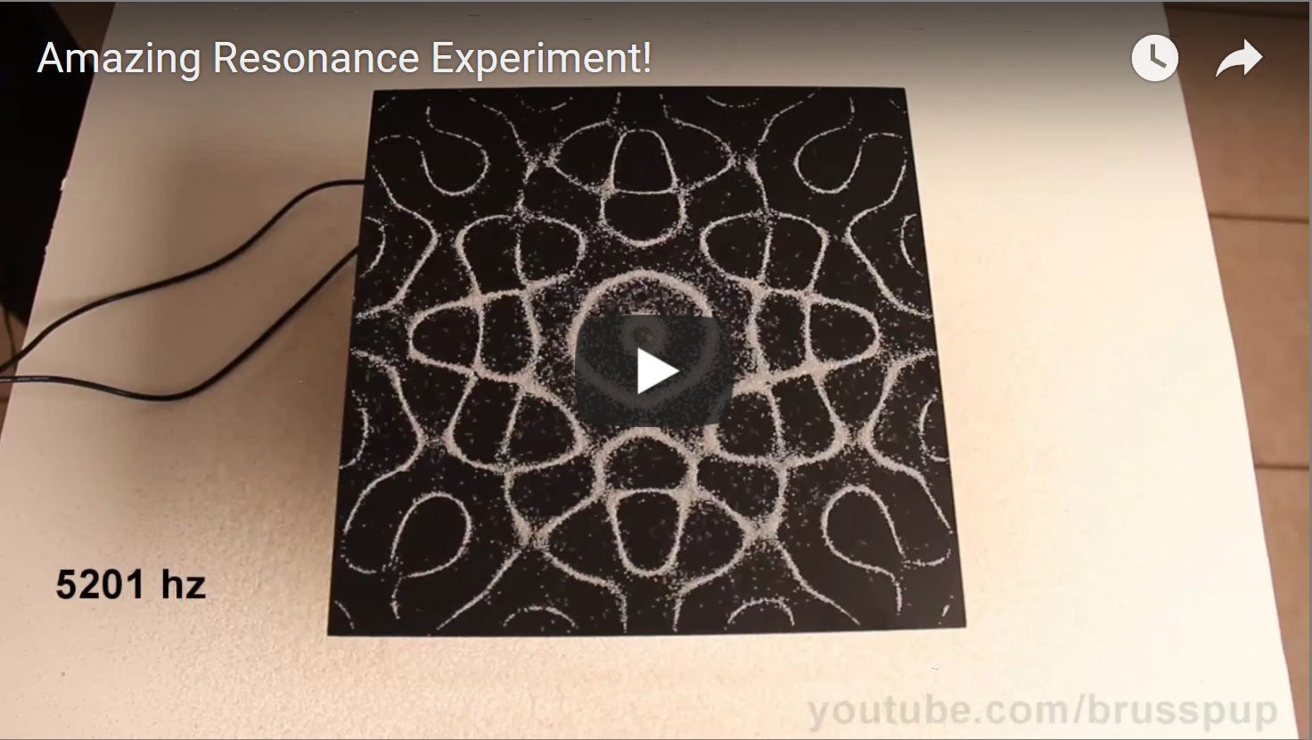 sound frequency experiment