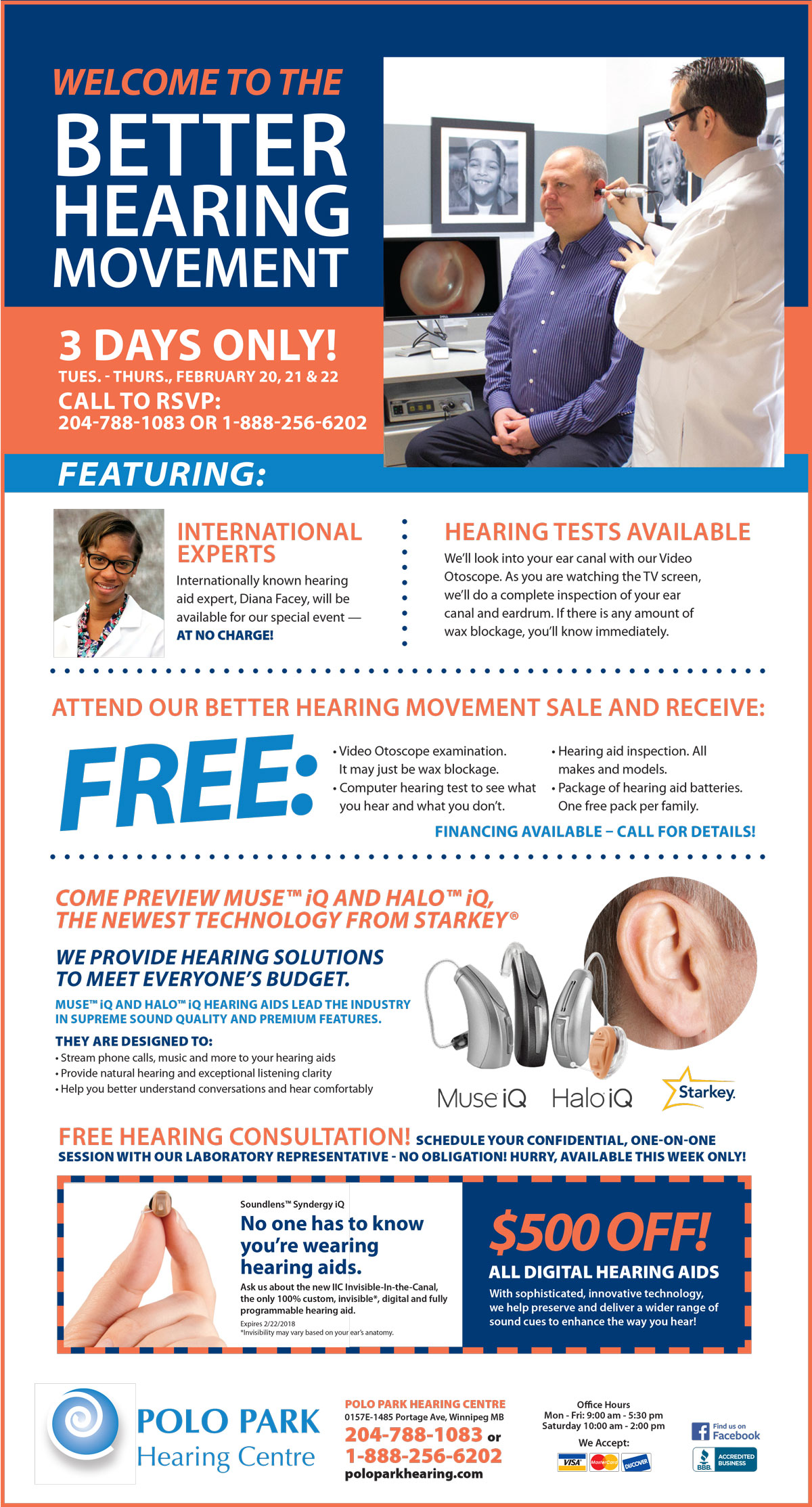 Read more about the article Free Hearing Clinic - $500 Off All Digital Hearing Aids