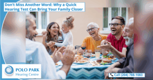 Hearing loss separates man from family at dinner - hearing test can bring family together