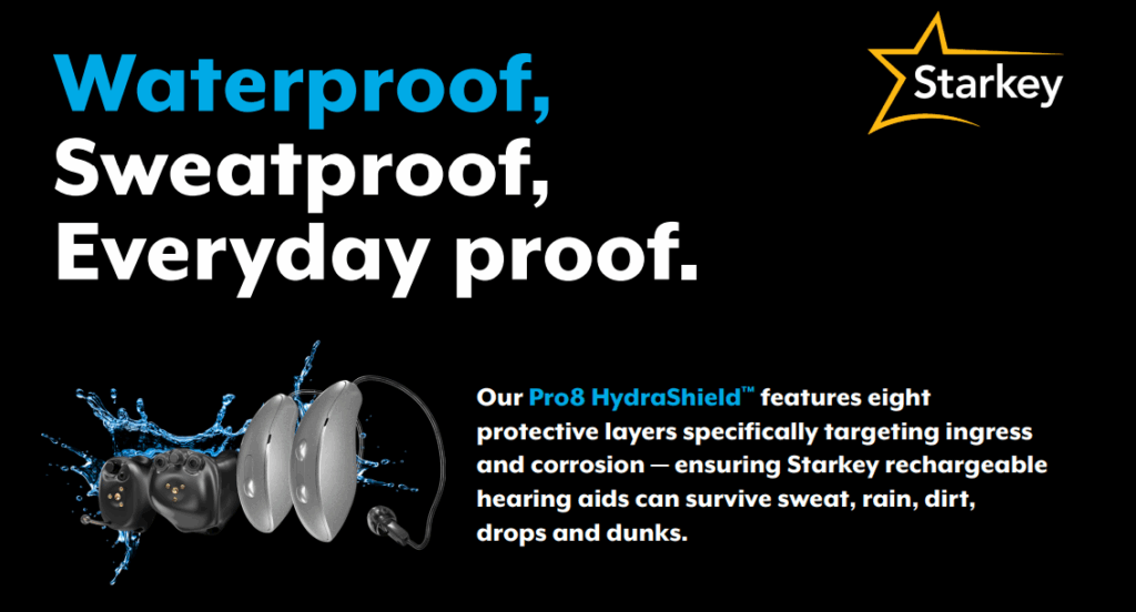 ip68 waterproof for all that life can throw at these hearing aids